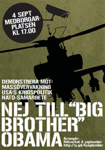 Demonstration ikväll onsdag 17.00 på Medborgarplatsen i Stockholm