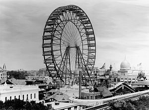 The first Ferris wheel from the 1893 World Col...