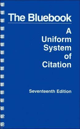 Legal Style Manual: Dreaded Blue Book