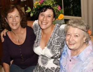 Three generations: Coleen. Hayley and Del.