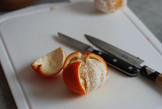 Peeling sour oranges