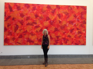 Large-scale Eric Carle painting.