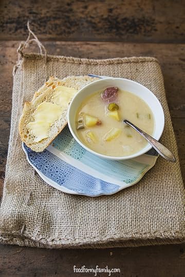 Beer Cheese Ham and Potato Soup #recipe via FoodforMyFamily.com