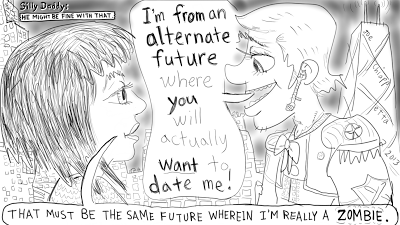 Dating and Alternate Futures comic by Joe Chiappetta - Silly Daddy