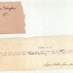 Receipt for a payment of $1.00 for washing, signed by Hipolita Gonzales , to Private Frank W. Creasy.