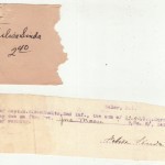 Receipt for a payment of $2.40 for washing, from Felisa Sinda to Private Jonathan Moore.