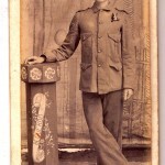 John H. Kennedy, Troop C, 1st US Cavalry, photographed at Lucena, Philippines, 1900.