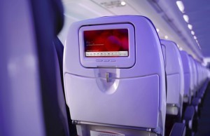 plane seat video screen