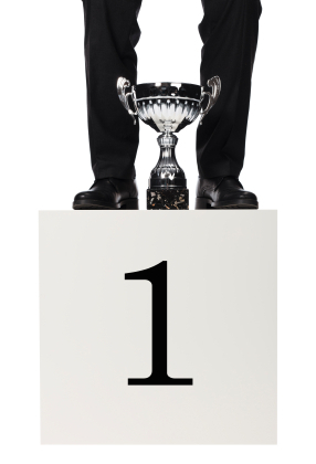 Businessman first place