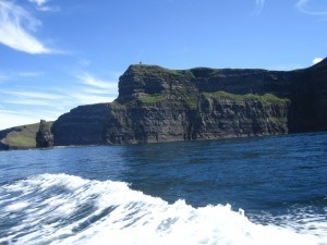 The Cliffs of Moher, seen from the sea below