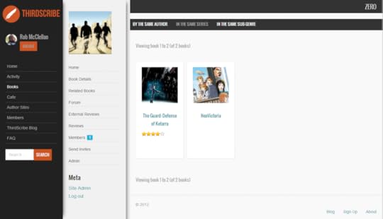 A Book Page showing the Related Books Screen.