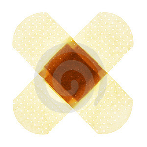 Bandaid in Cross Shape