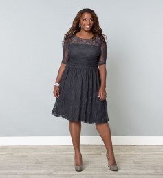 Sweet Luna Lace Dress, Pretty Plum (Womens Plus Size)