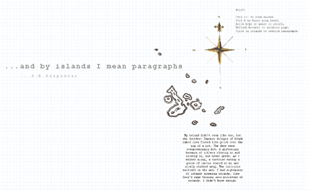 ...and by islands I mean paragraphs