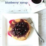 Homemade Blueberry Pancake Syrup from MomAdvice.com.