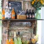 Vintage Door Outdoor Bar