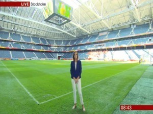 Sally Nugent reports from Stockholm's Friends Arena.