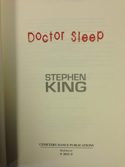 Doctor Sleep by Stephen King Gift Edition