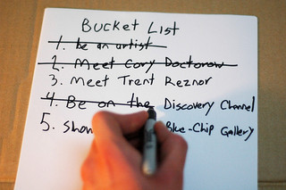 Crossing off a 3rd item on the list