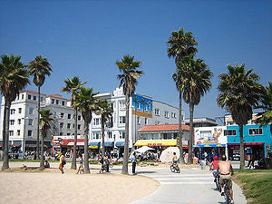 Venice Beach and the Boardwalk, as seen in the...