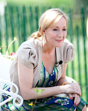 English: J.K. Rowling reads from Harry Potter ...