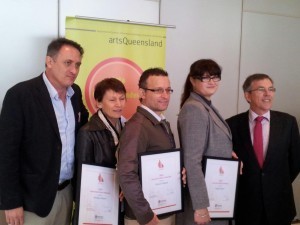 Dr Stuart Glover, Kris Olsson, Patrick Holland, Dr Angela Slatter, Minister Ian Walker