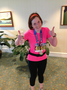 Me after the run. Woohoo!