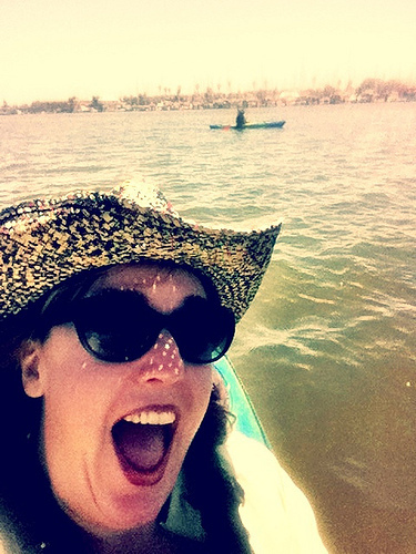 Kayaking! Bday girl in the background.