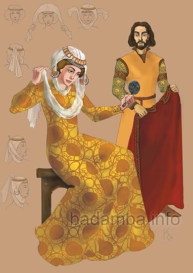 Възстановка на одеждите на Ирина Комнина и Михаил II Асен