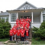 Saturday morning group photo at boys dorm