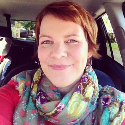 Sitting in car in front of preschool. Anxiously waiting for the moment when I can go in and scoop him up. This is the first time we've ever left him in someone else's care (except grands) and its been really tough on our mama/papa hearts even though I kno