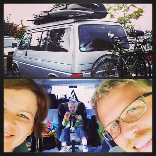 And so it begins. We are off on a big adventure. #roadtrip #oregonstyle #familyfun