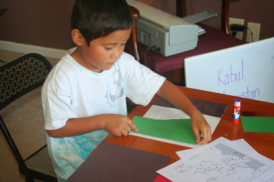 Homeschool activities and crafts on Afghanistan