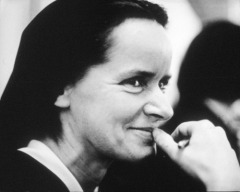 Sister Corita Kent early in her career, when she still wore a habit.