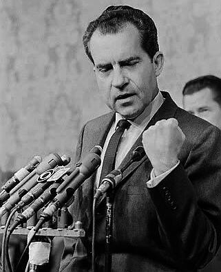 You won't have Dick Nixon to kick around anymore