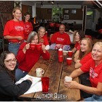 The staff begins to assemble for breakfast