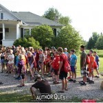 Wolverine Camps owner Erik Schupback talks to the campers