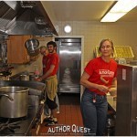 Staff breakfast in process