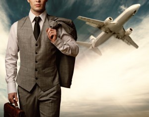 Businessman traveling concept.