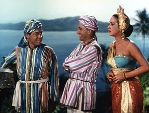 Cropped screenshot of Bob Hope, Bing Crosby an...