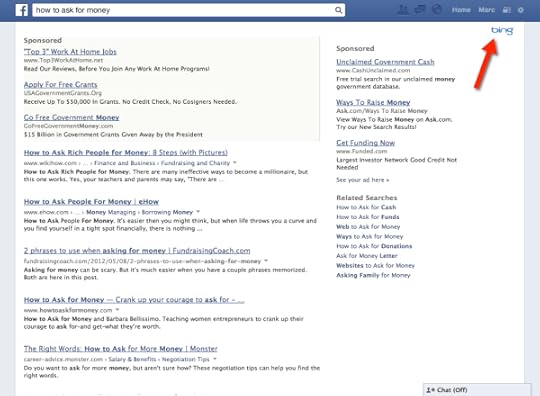 Bing on Facebook - nonprofits beware!