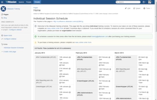 A space using the default Confluence 5.0 theme