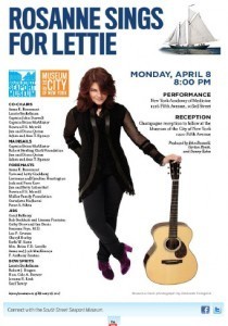 Poster for Rosanne Cash Concert for Schooner Lettie G. Howard