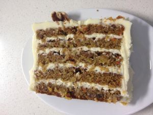 Including my favorite: the carrot cake!