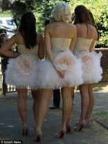 Bridesmaids--or slutty looking idiots? You decide.