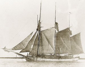 The doomed schooner Rouse Simmons, known as The Christmas Tree Ship.