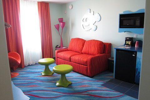 Several of the options for larger families include a sofa which pulls out into a double bed.