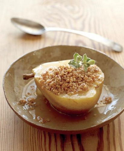 candied ginger pears