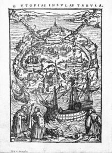 The Island of Utopia by Ambrosius Holbein