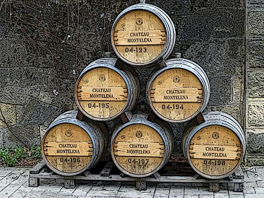 Photo of wine barrels